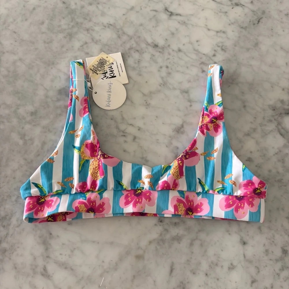 Kulani Kinis Tropical Floral Bikini Top